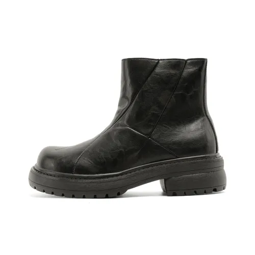 ZHENRAN Зимний с флисовой подкладкой байкерские ботинки Martin Boot унисекс