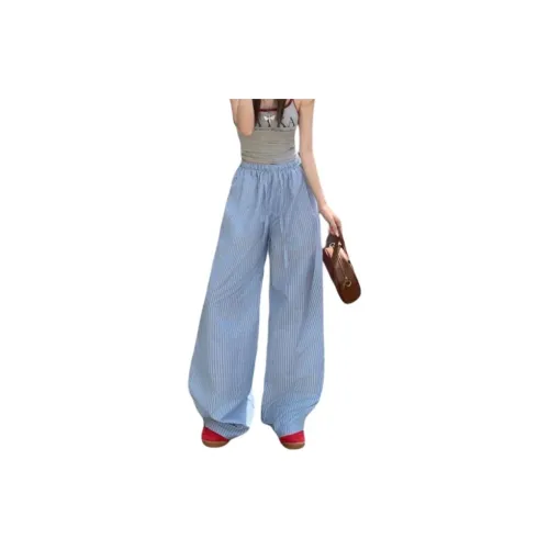 Incolore Светло-Синие Женские Повседневные Штаны