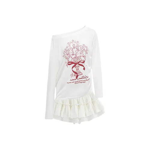 Nathania Белый Женские Комплекты с Юбкой