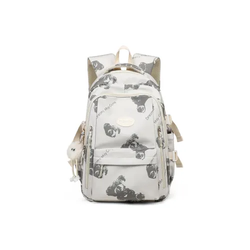 PT'SON Ткань Рюкзак Стандартный Женский Экрю