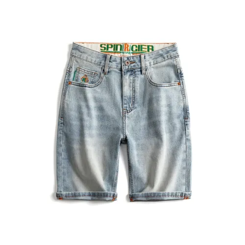 OGQG Light Blue Men's Denim Shorts OGQG Светло-голубые мужские джинсовые шорты