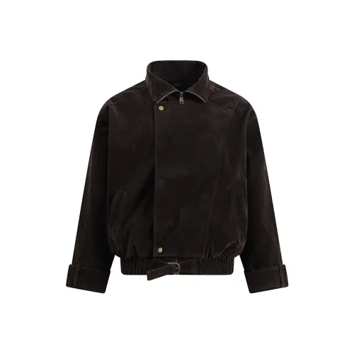 WLNEXT Американский винтаж замша пальто мужской премиум рабочая одежда укороченный воротник-стойка куртка пара унисекс