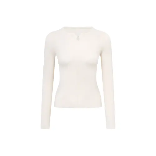 Ariseism Дизайн Sensitive Трикотаж Женский Осенний Slim Fit Топ Женский