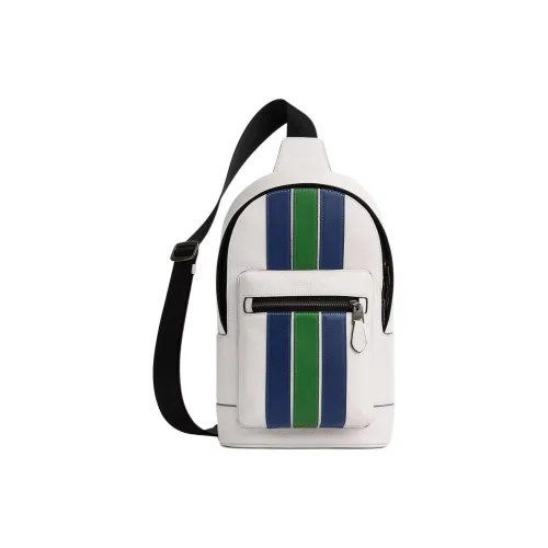 COACH West Телячья кожа Sling Сумка Мужская Многоцветная