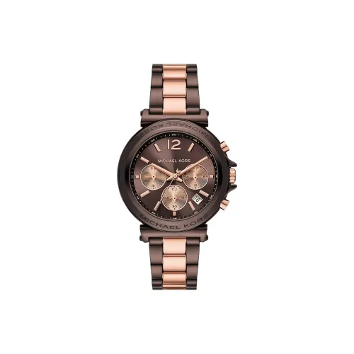 MICHAEL KORS Women's Watch Кварцевый механизм ремешок из нержавеющей стали 40 мм коричневый циферблат