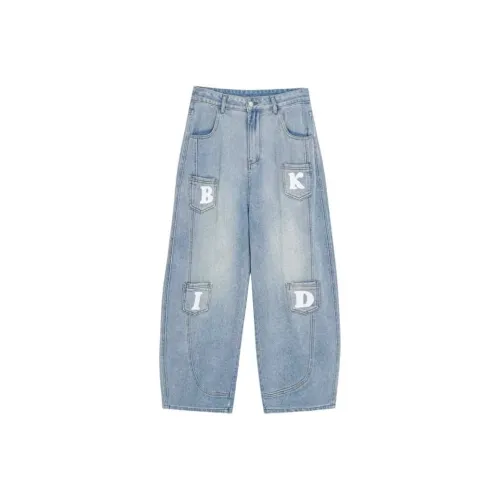 EMDPN Потертый Свободный крой Джинсы с принтом Брюки для Женщин Женские