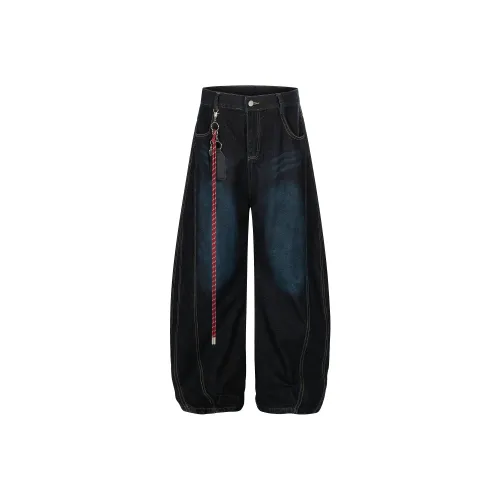 BEAR UNION Черный с подвеской, женские джинсы