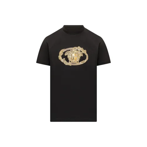 VERSACE Мужские черные T-рубашки