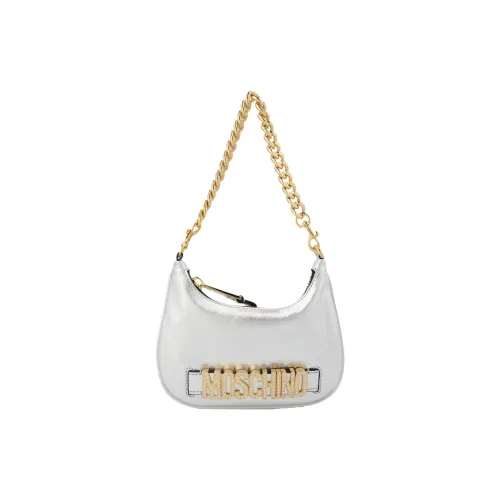 MOSCHINO Кожа Сумка Сумка через плечо Женская Серебряная