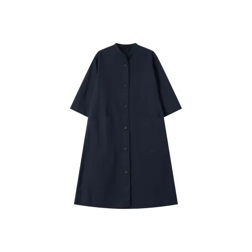 DE Mincollection Темно-синие женские рубашки