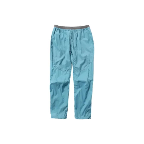 And wander Collaboration Blue Unisex Casual Pants Анд вандер Коллаборация Синий Унисекс Повседневные Штаны