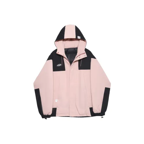Tryforlove Осенний Зимний Пуховик Унисекс Розовый Белый