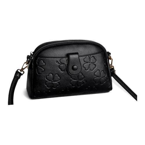 COMELY Сумка через плечо из коровьей кожи стандартная женская черная