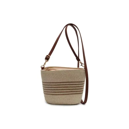 RKM Рафия Плетеная Сумка через плечо Стандартная Женская Многоцветная