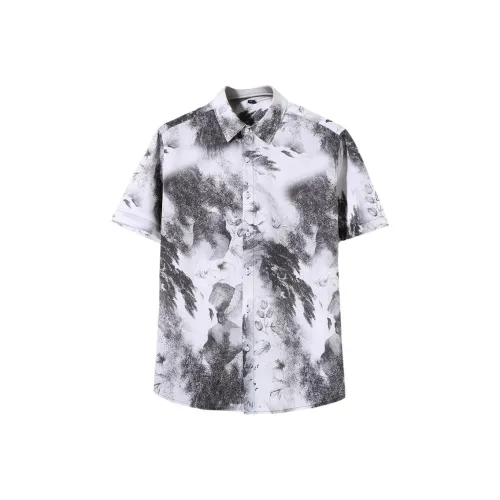 BAISHENGHU Короткий рукав рубашка мужская