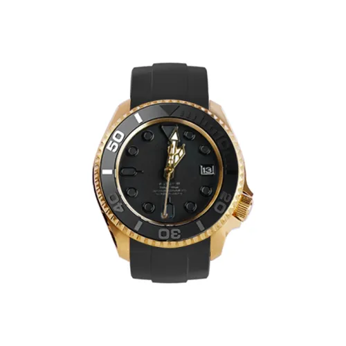 VENCREW Radar Автоматический Механический Механизм Резиновый Ремешок Часы Унисекс Черный Циферблат