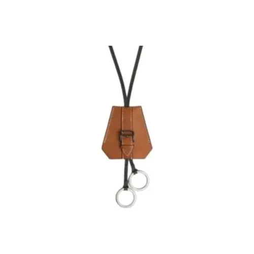 HERMES Clochette Metal Necklaces Мужской Черный