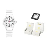 Белый циферблат [Стальной браслет + коробка]