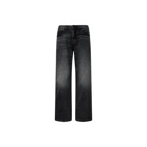 JFU Черные Мужские Джинсы