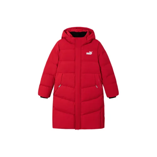 PUMA Пуховик Оранжевый Красный Подростки