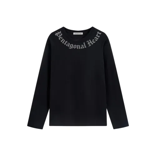 PENTAGONAL HEART Круглый вырез T-рубашка Унисекс