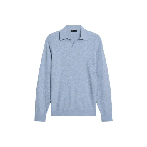THEORY Light Blue Men's Polo