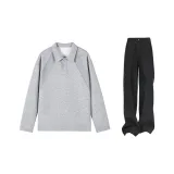 Повседневная спортивная одежда (Фотиния серый + черный)