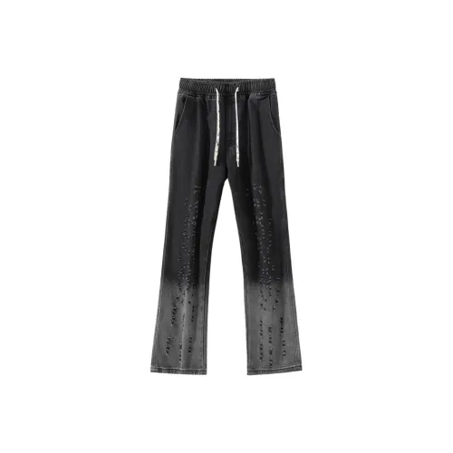 HELEH Черный Серый Цвет Унисекс Джинсы