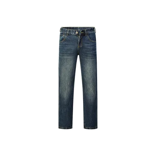 MH Синий Мужской Джинсы