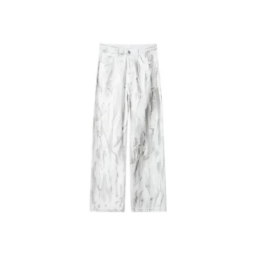 BOTH PLAY Белый Унисекс Повседневные Штаны