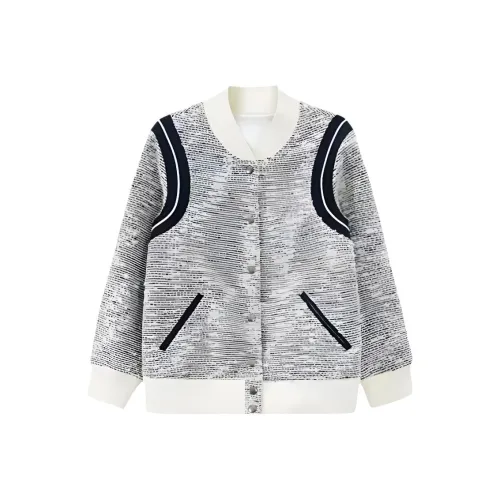 SKYA Белый Серый Женский Бейсбольный Джерси