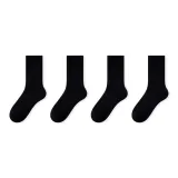 4 пачки (4 черных, длинные, голеностопные)