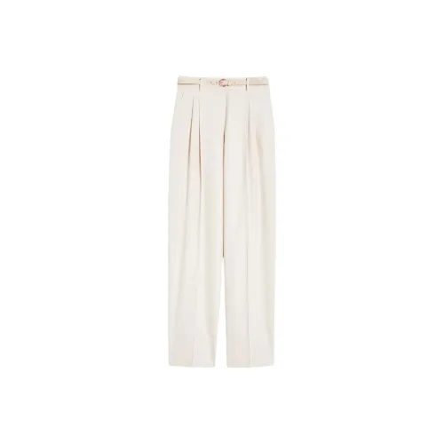 MaxMara Бежевые Женские Повседневные Штаны