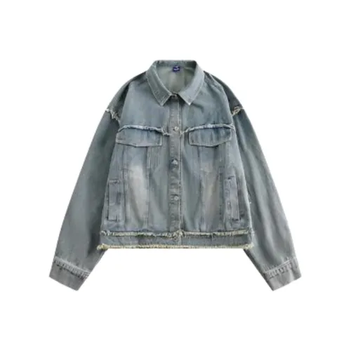 DANCANG Светло-синие женские джинсовые куртки