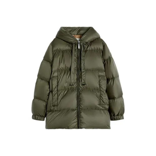MaxMara Dark Green Women's Down Jackets MaxMara Темно-зеленые женские пуховики