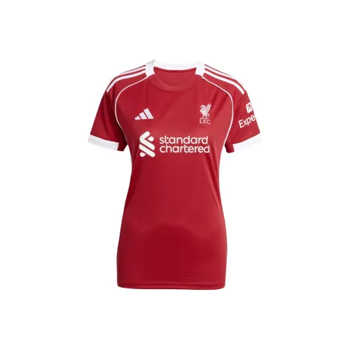 Adidas AEROREADY Liverpool FC 25 26 Домашняя футболка (джерси) Футбол Джерси Женские