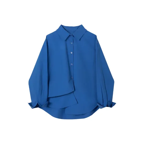Wbwq Синий Женские Рубашки