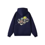 Темно-синий, синий - спина, числа, бильярд, передняя часть, бильярд, буква