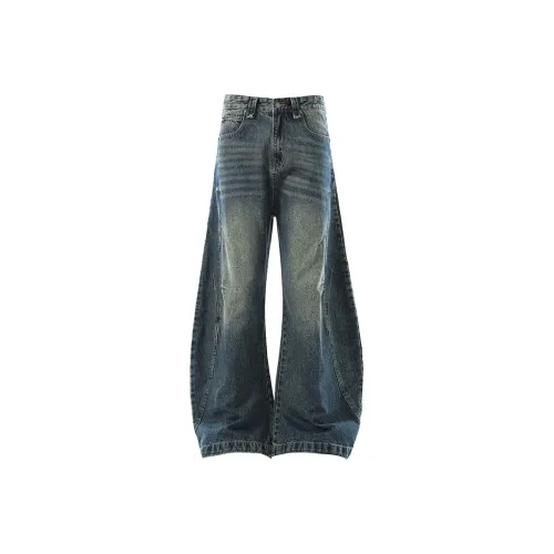 BLANKIN. Темно-синий, синий, унисекс, джинсы