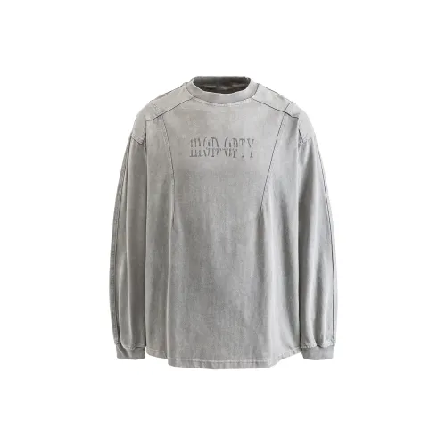 HYLHYL Мытый Серый Унисекс Свитшоты