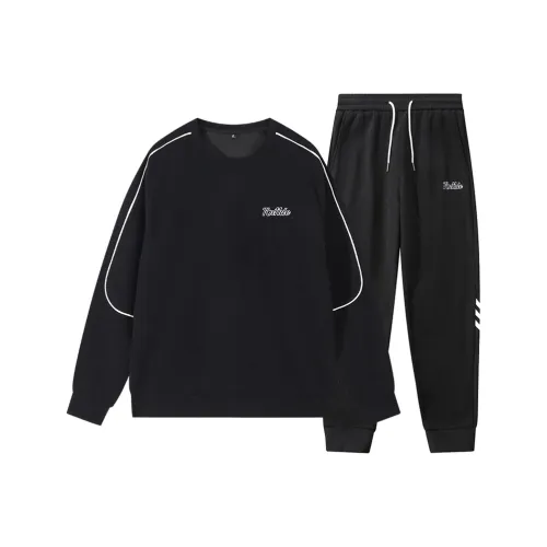 KPADB Running fitness Одежда Круглый вырез Модный Свитшот Двухкомпонентный Комплект Унисекс