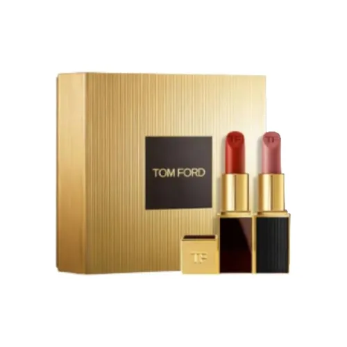 TF Фестиваль Циси Ограниченный набор Black Tube Lipstick с сиянием сатина легкий для смешивания цвет лица 3,5г+3г