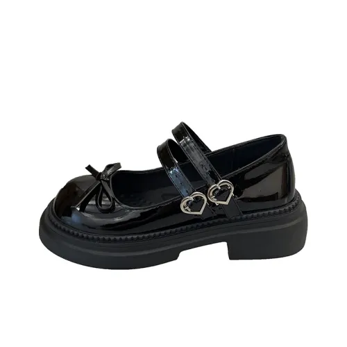 Wuji Грубый каблук Мэри Джейн туфли 5CM Женские