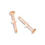 1,0 мм Толстый, 11 мм Длина (Размер по длине) Стекло Серьги-гвоздики, 2 шт. [Подходит для обычной раковины уха]