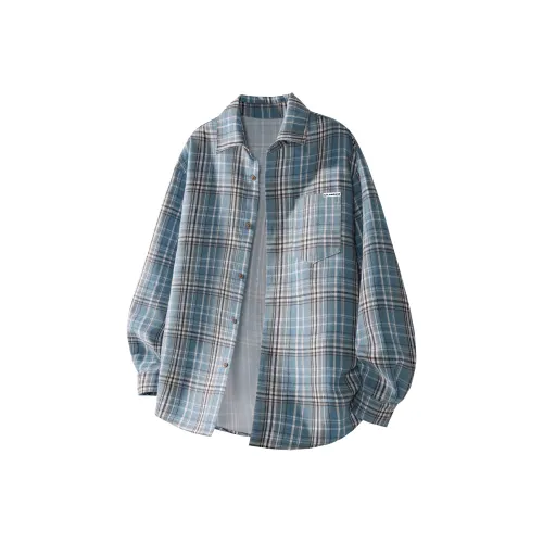 LA'T.WEEKEND Синий Унисекс Рубашки