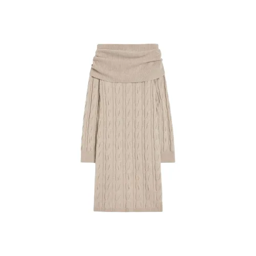 MaxMara Длинное платье с длинными рукавами женское