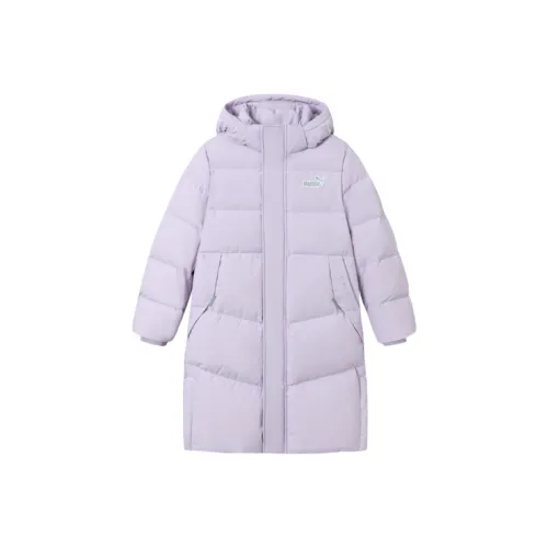 PUMA Пуховик Розово-фиолетовый Подростки