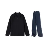 Повседневная спортивная одежда (Черный + Бирюзовый)