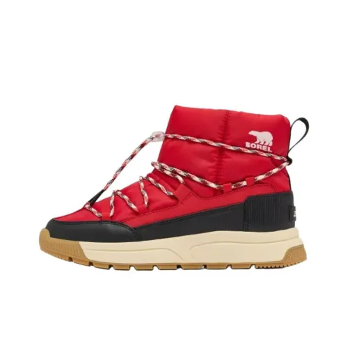 SOREL Whitney III Thermal Waterproof Short Snow Boots Women's Red SOREL Whitney III Термальный Водонепроницаемый Короткий Снегобут Женские Красный
