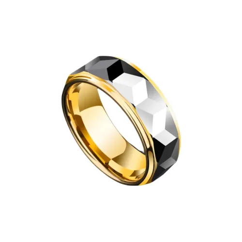 Saya Тунгстен Золото Кольца Унисекс